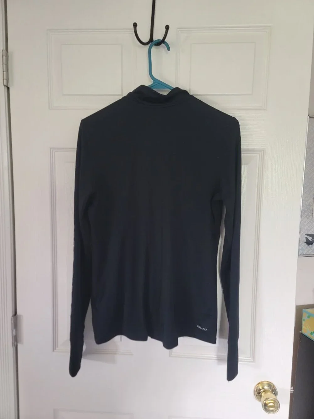 Womens black Nike Just Do It 1/4 zip pullover sweatshirt - size L